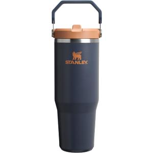 STANLEY IceFlow 2.0 Flip Straw Tumbler with Handle 30 oz | Twist On Lid and Flip Up Straw | Leakproof Water Bottle | Insulated Stainless Steel | BPA-Free | Twilight