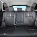 Custom Fit RAV4 Car Seat Covers Fit for 2019 2020 2021 2022 2023 2024 2025 Toyota RAV4 LE Limited XLE Premium with Waterproof Faux Leather (LU01-XLE, Black)