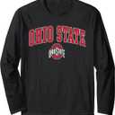 Ohio State Buckeyes Arch Over Logo Black Officially Licensed Long Sleeve T-Shirt, L
