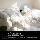 Beautyrest Ultra-Soft White Goose Feather Down Fiber Comforter Queen Size-100% Cotton Skin-Friendly Down Comforter-Luxury Hotel Style Duvet Insert Medium Weight for All Season,White (90" W X 90" L)