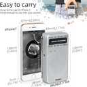 PRUNUS J-166 Portable Radio AM FM, Battery Operated Radio with Tuning Light, Back Clip, Excellent Reception, AM FM Radios Portable, Transistor Radios