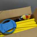 Puppy Play Gym with 8 Hanging Toys for Small Dogs Cats, 19.5 inch Indoor Puppies Jungle Playground with Suction Cups, Interactive Funny Enrichment Activity Center to Keep Them Busy, PVC Frame