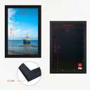 VCK 24x36 Poster Frame Solid Wood Black 3 Pack Picture Frames 24 x 36 Inches with Wall Mounting Hanging