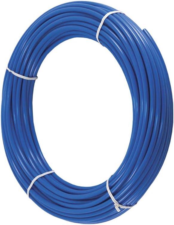 100FT Blue 1/4 Inch O.D.NSF Certified CCK RO Tubing at 70°F-120PSI to 150°F-60PSI 1/4" Flexible water pipes 1/4-inch Plastic Tubing（100 Feet)