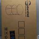 Big Side Table, 3-Tier Large Size Round End Table with X-Leg Design, Nightstand Bedside Table for Living Room, Bedroom, Drink Table Coffee Table for Patio, Indoor Outdoor Use, 16.5''x16.5''x22.8'' (Brown+black)