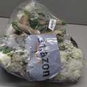 Artificial Bridesmaid Bouquets Set of 6 for Wedding - 7 inch White Flowers Bouquets for Bridesmaids, Faux Rose Gypsophila Rustic Small Floral Bouquet Fake Boho Wedding Party Ceremony Anniversary Decor