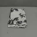 Black and White Outdoor Pillow Covers 18x18 Inch Waterproof Farmhouse Square Decorative Throw Pillows Covers for Patio Couch Floral Pattern Sofa Tent Pillowcases Set of 2