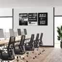 BWSPACE Inspirational Wall Art Motivational Quotes Success Wall Art Decor for Bedroom Office Living Room Stretched and Framed Ready to Hang (36"W x 16"H)