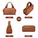 women Cloud Fashion Handbag, Soft Leather tote handbag, Adjustable Shoulder Strap, dumpling bag Satchel Clutch Purse