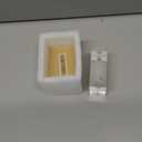 Juvale Magnetic Acrylic Picture Frame - 3 x 2 x 1.2 in Wallet-Size, Clear Polished - Mini Photo Frames Set of 2 for Tabletop & Desktop Photo Display (Medium)