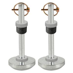 AR-PRO (2-Pack) Replacement Snow Plow Skid Shoes for ATV UTV Blades, Fits 5/ 8" Shaft – Compatible with Moose Plows – Includes Pins, Rubber Bumpers, Washers – Replaces 100-3133, 4501-0702 etc