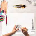 Thick Silicone Counter Mat Large 23.4"by15.6", Heat Resistant Mat for Kitchen Table/Countertop Protector/Non Stick Pastry Baking Placemats, Silicone Pad for Crafts Kids, Super Kitchen Clear