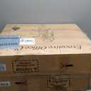 Office Desk Chair, Ergonomic Computer Chair with Padded Flip-Up Arms and Adjustable Lumbar Support, PU Leather Executive Chair with Tilt Lock and 360 Swivel Rolling Wheels for Work, Study (Beige)