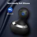 Cordless Electric Massager with 10 Powerful Vibrations, Rechargeable Handheld Neck Massager (Black)