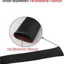 2 x Heat Shield Sleeve Fuel Line Heat Shield Auto Hose Spark Plug Wire Cover Protectors Boots Roll 2500 Degree for Car&Auto Wire Loom Brake CableBlack3/4" IDX10'