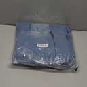 yoeasy Women's High Waist Denim Maxi Skirt Button Boho Flowy Pleated Tiered Ruffle Swing A-Line Jean Long Skirt (X-Large, Blue)