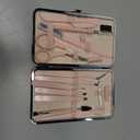 Eyebrow Kit, 17 in 1 Tweezers for Women Facial Hair, Hair Scissors with Comb, Eyebrow Trimmer, Brow Brushes, Hair Tools Travel Bag, Professional Grooming Tweezer Set