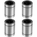 HiPicco Linear Ball Bearings, LM25UU 25mm Linear Motion Bushing Double Side Rubber Sealed Rod Liner Shaft Parts for CNC Machine 3D Printer 4 Pack