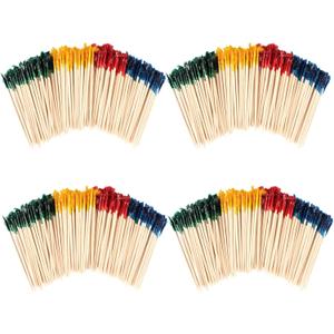 2000Pcs Toothpicks for Appetizers, 2.5 Inch Cocktail Picks with Assorted Colors, Wooden Food Toothpicks for Appetizers Cocktail Fruit Club Sandwiches Barbecue Party Supplies