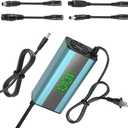 UL Certified 42V 2A Electric Scooter Charger with LED Charging Display (1-100%), Universal with 4 Connections for 36V Li-ion Batterie, for Xiaomi Scooter,Electric Bike, Mobility Scooter