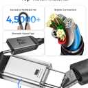 Silkland USB 4 for Long Thunderbolt 4 Cable 10FT, 40Gbps/8K Display/240W Charging, Braided USB C Thunderbolt 3 Cable 3M, USB C Video Cable Compatible for MacBook, iPhone 17/16, SSD, Monitor