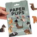 50 Sheets DIY Paper Cats, Origami Paper Kit to Fold Cute Cat Figures, Desk Origami Cats Decoration, Craft Activity for Adults Kids, Creative Gift for Kids Adults Cat Lovers (Dog, 50pcs)