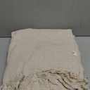 DII Diamond Throw Collection Cotton Woven, 50x60, White