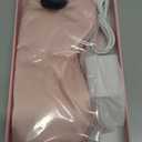 LitBear Heated Eye Mask, Silk Cordless Warm Eye Compress for Dry Eyes, Light Blocking Heat Eye Mask for Women Men, Soft Eye Heating Pad for Dry Eyes, Travel, Rechargeable, Washable Cover (Pink)