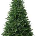 5 FT Artificial Christmas Tree with 1020 PE&PVC Mixed Branch Tips, Unlit Hinged Premium Spruce Fake Xmas Trees, Green, Foldable Base