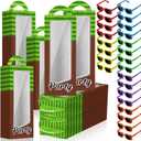 48 Pcs Pixel Party Favors Pixelated Theme Gift Boxes Pixel Sunglasses Birthday Party Supplies (Vibrant Colors)