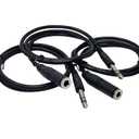 Your Cable Store 3 Pack 3 Foot 1/4 Inch Stereo Headphone Extension Cables