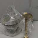 Battery Operated Wall Sconce,Vintage Battery Wall Light With Remote Dimmable Wireless Wall Sconces With Glass Lampshade Rechargeable, Led Wall Lamp Fixtures For Bedroom, Living Room (Stripe Amber)