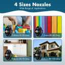 Paint Sprayer 1000W High Power Electric Spray Paint Gun with Adjustable Spray Width Knob,1400ML Container,4 Nozzles & 3 Patterns,Easy to Clean for Furniture Cabinets House Painting Blue