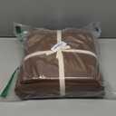 JIYUAN 100% Washed Cotton Duvet Cover Set 3 Pieces King, 1 Duvet Cover 104x90 Inches (Comforter Not Included) and 2 Pillowcases,Linen Feel Bedding Set Comfy and Breathable,Chocolate Brown (King(104"x90"), Chocolate Brown(no Comforter))
