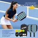 Lightweight Pickleball Paddles Set of 2  USAPA Approved Fiberglass Rackets with 4 Pickleballs, 2 Paddle Covers, Grip Tapes & Carry Bag  Pickleball Set for Men, Women, Beginners & Pros
