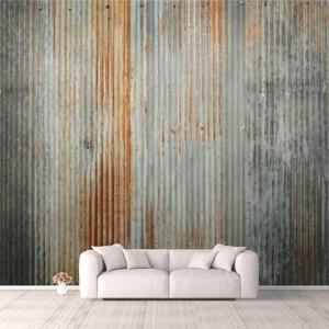 3D Wallpaper Old zinc Texture Rusty on Galvanized Metal Surface Self Adhesive Bedroom Living Room Dormitory Decor Wall Mural Stick and Peel Background Wall Ceiling Wardrobe Sticker (78.7"x55.1"-200x140cm (WxH), ['Color3'])