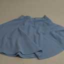 Hvididan Blue Skirt for Girls, Size 10-12 Uniform Pleated Skater Skirts Kids Casual Mini Flare Plain, Light Blue