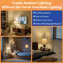 MagixPro Remote Rechargeable Light Bulbs, USB & Socket Charging, 1800mAh Battery, Dimmable LED Bulb for Hardwired & Non-wired Lamps Sconces, Touch + Remote Control, Wall Switch Compatible, 2 Pack