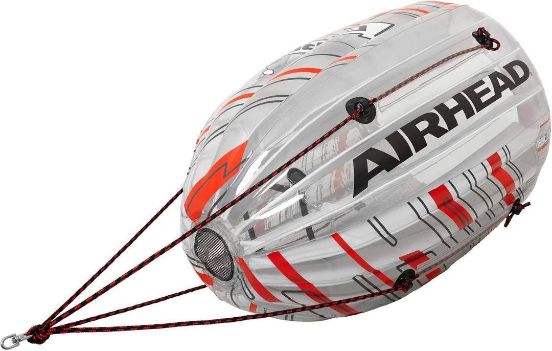 Airhead Gyro, 1 Rider Spinning Towable Tube for Boating with Tumbling Action, 1 Person