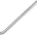 Shower Extension Arm with Flange Uvish 17" Shower Head Riser Pipe, Stainless Steel High Rise Long Neck Shower Head Arm Extender Arm for Rain Shower Head, Standard 1/2" Connection, Brushed Gold