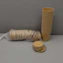 Giwrmu 16 Oz Paper Soup Containers with Lids, 25 Pack Compostable Paper Cups Biodegradable Bowls Disposable Bowls Heavy Duty To Go Soup Container for Ice Cream, Yogurt, Cold and Hot Food