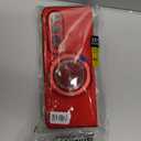 Magnetic Case for Galaxy Z Fold 4 with Rotatable Stand, Matte PC Case for Women Men Girls Boys Drop Protection Shockproof Slim Fit Durable Cover for Galaxy Z Fold 4, Red 13.9