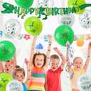 208pcs Dinosaur Birthday Party Decorations For Boys, Dinosaur Themes Birthday Party Supplies Serve 20 with Disposable Plates,Napkins,Cups,Cutlery Set, Banner,Tablecloth,Cake Topper,Ballons,Stickers