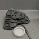 PINVNBY Basking Platform for Turtles Tortoise Dock Resin Resting Rock Reptile Habitat Climbing Ornament Floating Ledge Aquarium Decoration with 2 Pcs Suction Cups for Frogs, Newts,Lizard(3 Pcs) (L:7.1Lx6.3Wx2.7H, Bronze)