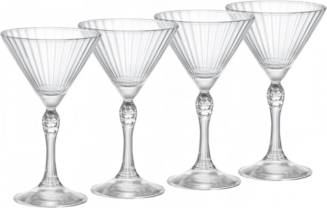 Bormioli Rocco America '20s 5.25 oz. Small Martini Glasses, Clear, Set of 4