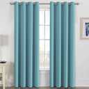 H.Versailtex Curtain Panels 2-Pack 52"W x 63" L Blue