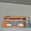 Prime-Line C 1018 3-15/16 In. Hole Center, Gray Diecast, Sliding Patio Door Handle with Wood Handle (Single Pack) (Aluminum)