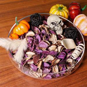 Qingbei Rina Black Potpourri Bags,Potpourri Bowl Filler, Vase Filler, Dried Flower, Home Fragrance Sachet of Petal,Human Skeleton and Pumpkin(Vampire Blood)