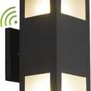 Outdoor Wall Light, Dusk to Dawn Outdoor Light Fixture, 13" Waterproof Black Outdoor Lights Modern, Large Up Down Exterior Lighting Fixture for Patio, Garage, Hallway, Doorway