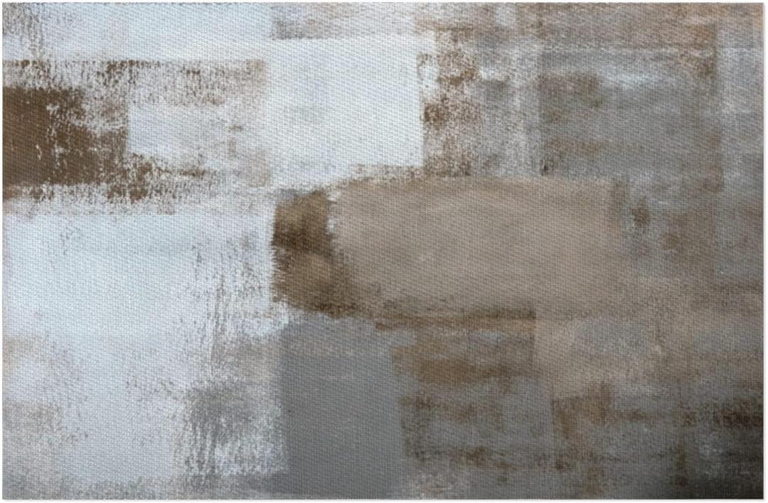 Placemats Set of 4 Grey Modern Abstract Art Washable Heat-Resistant Plastic PVC Table Mat Non-Slip Wipeable Woven Vinyl Place Mats for Outdoor Indoor Patio Dining Kitchen Dinner Table Decor (A03:gery Monder)